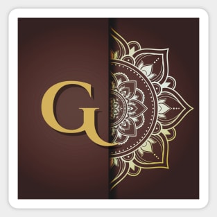 G – Mandala Monogram Sticker